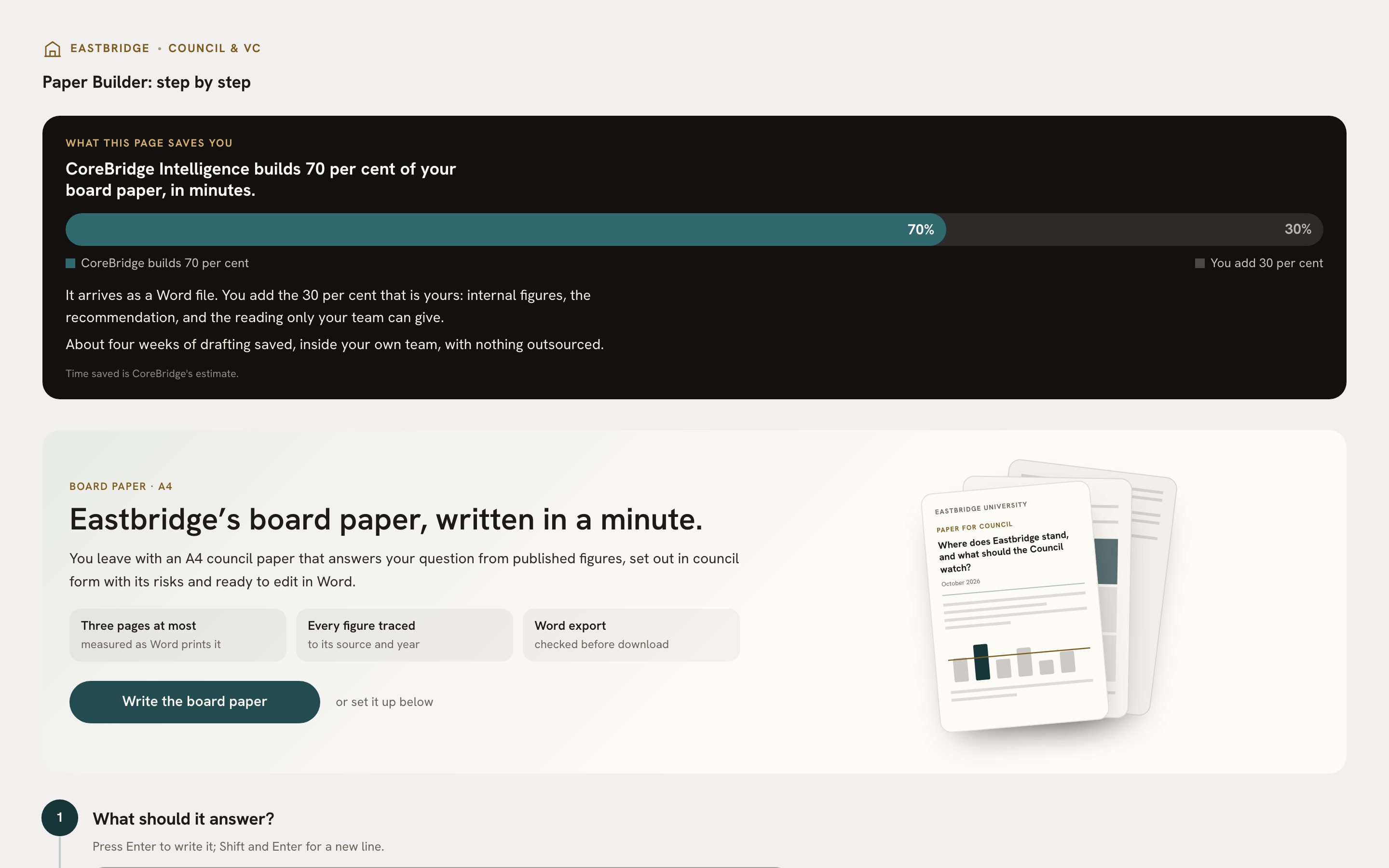The board paper builder
