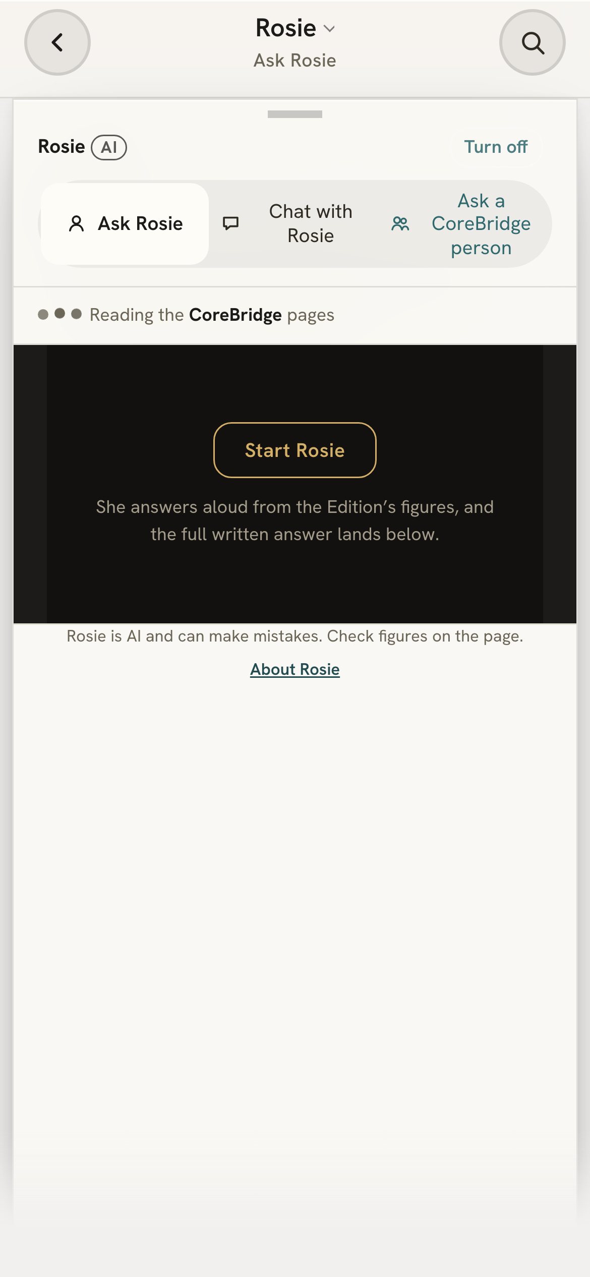 Rosie's chat